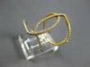 ESTATE WIDE 1.20CT DIAMOND 14KT YELLOW GOLD 3D CLASSIC LEAF LOVE KNOT FUN RING