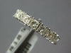 3.05CT DIAMOND 14KT WHITE GOLD 3D PRINCESS 4 PRONG ETERNITY 4MM ANNIVERSARY RING