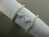 ESTATE WIDE .67CT ROUND DIAMOND 18KT WHITE GOLD 3D ZIG ZAG DOUBLE ROW FUN RING