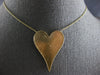 LARGE 2.50CT DIAMOND 14KT YELLOW GOLD 3D PAVE CLASSIC HEART SHAPE LOVE NECKLACE