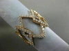 ESTATE MASSIVE .95CT DIAMOND 18KT ROSE GOLD 3D DIAMOND SHAPE SEMI ETERNITY RING