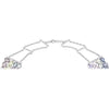 EXTRA LARGE 297.02CT DIAMOND & AAA MULTI COLOR SAPPHIRE 18KT WHITE GOLD NECKLACE