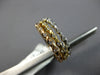 ESTATE .24CT DIAMOND 18KT TRI COLOR GOLD CLASSIC ROPE DESIGN STACKABLE FUN RING