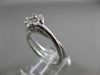 ANTIQUE .66CT DIAMOND 14KT WHITE GOLD DOUBLE BAND FLOWER ENGAGEMENT RING #19377
