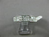 ESTATE WIDE 1CT PRINCESS DIAMOND 14KT WHITE GOLD 2 ROW WEDDING ANNIVERSARY RING