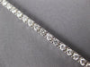 ESTATE 3.02CT DIAMOND 18KT WHITE GOLD 3D CLASSIC ROUND 3MM LOVE TENNIS BRACELET