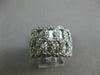 ESTATE LARGE 1.0CT DIAMOND 14K WHITE GOLD 3D INFINITY LOVE KNOT ANNIVERSARY RING