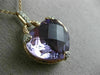 LARGE 10.15CT DIAMOND & AAA AMETHYST 14K WHITE & ROSE GOLD HEART PENDANT #226473