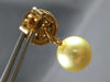 LARGE 2.21CT MOCHA DIAMOND & AAA GOLDEN SOUTH SEA PEARL 18KT ROSE GOLD EARRINGS