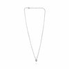 ESTATE 0.09CT DIAMOND 14KT WHITE GOLD 3D CLASSIC CHAMSA HAMSA LUCKY NECKLACE