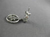 ANTIQUE 1.24CT DIAMOND 14KT WHITE GOLD FLOWER CIRCLE OF LIFE HANGING EARRINGS