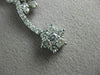 ESTATE 2.18CT ROUND DIAMOND 14KT WHITE GOLD CLASSIC FLOWER DROP NECKLACE #19983