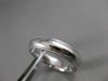 ESTATE PLATINUM CLASSIC SOLID MILGRAIN WEDDING ANNIVERSARY MENS BAND RING #20431