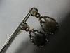 12.94CT WHITE & BLACK DIAMOND & AAA SMOKEY TOPAZ 14KT ROSE GOLD HANGING EARRINGS