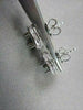 ANTIQUE .48CT 3D ROUND DIAMOND FILIGREE 14KT WHITE GOLD EARRINGS JACKET SETTINGS