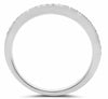 .17CT DIAMOND 14KT WHITE GOLD 3D ROUND FILIGREE SEMI ETERNITY ANNIVERSARY RING