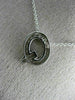 .36CT ROUND DIAMOND 14KT WHITE GOLD CLASSIC "Q" INITIAL FLOATING PENDANT #18300