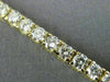 ESTATE 5.85CT ROUND DIAMOND 14KT YELLOW GOLD 3D 4 PRONG TENNIS BRACELET #16925