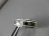ESTATE SOLID PLATINUM MENS MILGRAIN WEDDING BAND RING 6MM WIDE SIZE 9.75