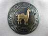 ANTIQUE LARGE 18K YELLOW GOLD & 925 SILVER CAMEL LAMA FILIGREE PIN BROOCH #24320