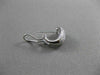 ESTATE WIDE .83CT DIAMOND 18KT WHITE GOLD 3D CLASSIC PAVE LEAF CLIP ON EARRINGS
