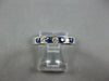 .28CT DIAMOND & AAA SAPPHIRE 14KT WHITE GOLD 3D 7 STONE ANNIVERSARY RING #27475