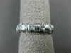 ESTATE .65CT DIAMOND 14KT WHITE GOLD 3D CLASSIC 6 STONE ANNIVERSARY RING #1177