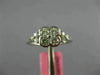 ESTATE .56CT DIAMOND 18KT WHITE GOLD ROUND 4 LEAF CLOVER SQUARE FLOWER LOVE RING