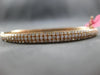 WIDE 1.73CT PINK DIAMOND 18KT ROSE GOLD CLASSIC MULTI ROW CUFF BANGLE BRACELET