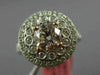 ESTATE WIDE 1.58CT WHITE & PINK DIAMOND 18K WHITE & ROSE GOLD 3D ENGAGEMENT RING