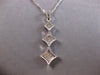 .60CT DIAMOND 14KT WHITE GOLD PRINCESS INVISIBLE SQUARE GEOMETRICAL LOVE PENDANT