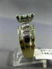 ESTATE LARGE 2.15CT ROUND & PRINCESS DIAMOND 14KT GOLD 3D ENGAGEMENT RING #21530