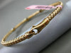 ESTATE .26CT DIAMOND 14KT WHITE & ROSE GOLD PAST PRESENT FUTURE BANGLE BRACELET