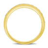 .45CT DIAMOND 14KT YELLOW GOLD 3D ROUND CHANNEL PRONG CLASSIC ANNIVERSARY RING