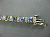 ESTATE WIDE 11.80CT DIAMOND & AAA TANZANITE 14KT W&Y GOLD BRACELET STUNNING 1913