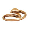 LARGE 2.09CT WHITE & PINK DIAMOND 18KT WHITE & ROSE GOLD 3D CUFF BANGLE BRACELET