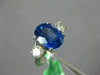 ESTATE 5.74CT DIAMOND & AAA CEYLON SAPPHIRE 14KT WHITE GOLD OVAL ENGAGEMENT RING