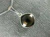 ESTATE 3.60CT AAA SMOKEY TOPAZ 14KT WHITE GOLD 3D CLASSIC BEZEL CUSHION PENDANT