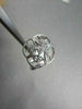 ANTIQUE WIDE CIRCULAR .50CT ROUND DIAMONDS HAND CRAFTED 14KT WHITE COCKTAIL RING