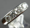LARGE 1.45CT DIAMOND 14K WIHITE GOLD ROUND COMFORT FIT WEDDDING ANNIVERSARY RING
