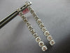 ESTATE LARGE 2.10CT DIAMOND 14KT WHITE GOLD ROUND JOURNEY FLEXIBLE BAR HANGING EARRINGS