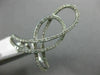 ESTATE LARGE .37CT DIAMOND 14KT WHITE GOLD 3D INFINITY LOVE KNOT LOVE FUN RING