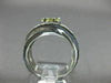 ESTATE WIDE .95CT WHITE & FANCY YELLOW DIAMOND 14KT GOLD 3D FLOWER INFINITY RING