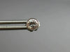 ESTATE .50CT DIAMOND 14K WHITE GOLD CLASSIC SOLITAIRE BEZEL STUD EARRINGS #19008