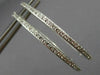 ESTATE 1.42CT ROUND DIAMOND 14KT WHITE GOLD 3D INSIDE OUT HOOP EARRINGS #18562
