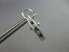 .92CT DIAMOND & AAA SAPPHIRE 14K WHITE GOLD 3D CHANNEL UMBRELLA HANGING EARRINGS