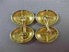ANTIQUE LARGE 14KT YELLOW GOLD OVAL FILIGREE DOUBLE SIDED CUFF LINKS #21206