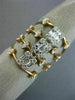 ESTATE EXTRA LARGE 1.25CT DIAMOND 18KT ROSE GOLD 3D MULTI ROW ANNIVERSARY RING