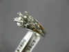 ESTATE .35CT DIAMOND 18KT WHITE GOLD 3D WAVE SEMI MOUNT ENGAGEMENT RING #11623
