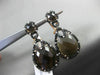 ESTATE LARGE 1.14CT DIAMOND & TOPAZ 14KT ROSE GOLD MULTI SHAPE CLIP ON EARRINGS